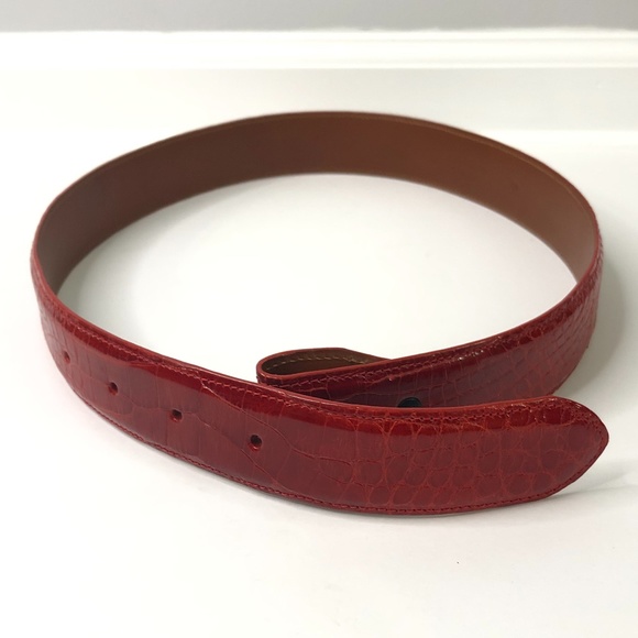 Reptilia Black Lizrd Belt & Red Alligator Belt 30 main image 15